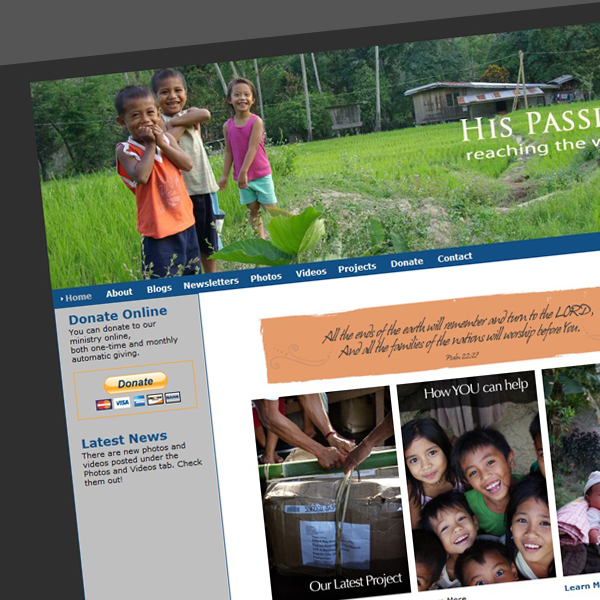 His Passion Website